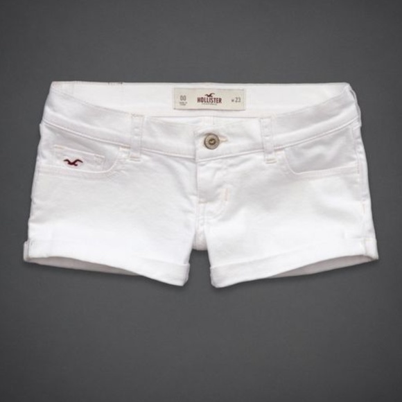 hollister white shorts